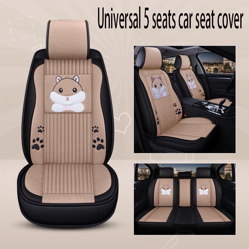 5 set Auto Seat Cushion Leather 5 seats Universal Car seat cover Waterproof Car Seat Cover Universal