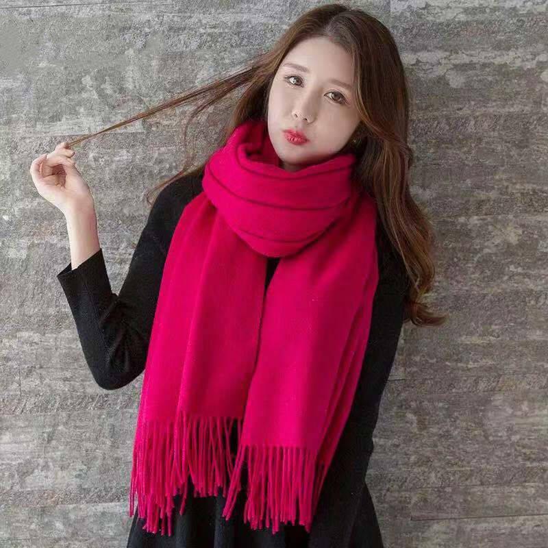 Women Scarf Cashmere Scarves Ladies Shawl Wrap Autumn Winter Pashmina Unisex Female Hijab Headband