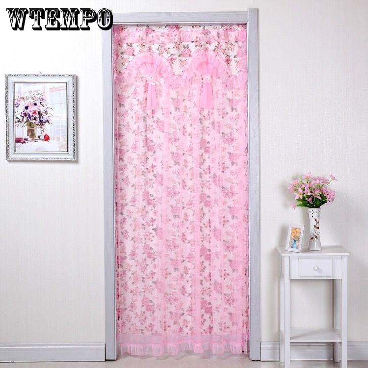 WTEMPO lace fashion Cloth curtains mosquito screen curtain bedroom lace encryption curtain