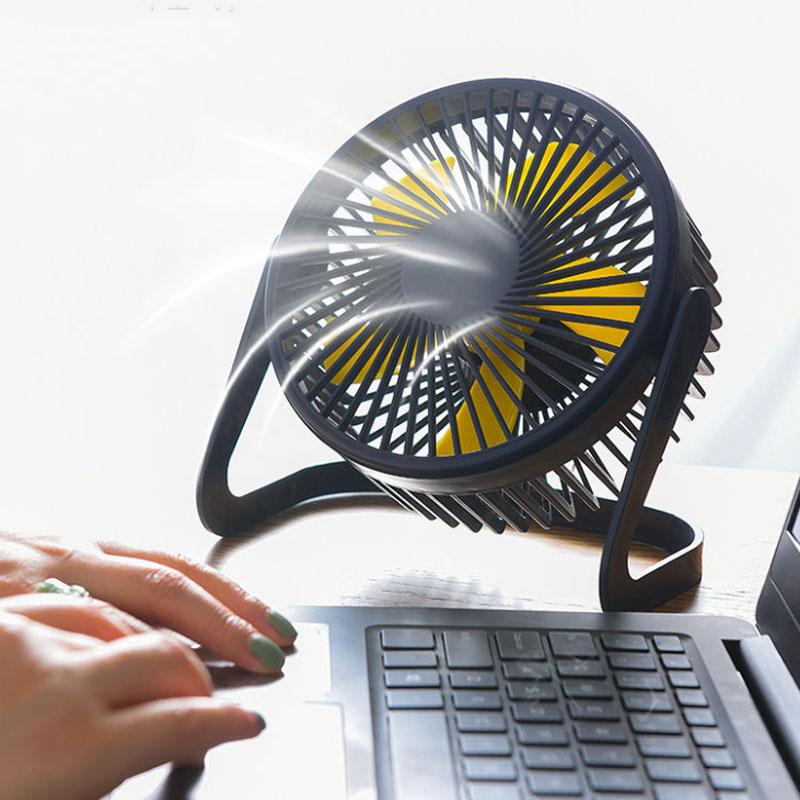 Mini Electric Fan Car Home Office Fan Portable Boutique Fan with USB Head