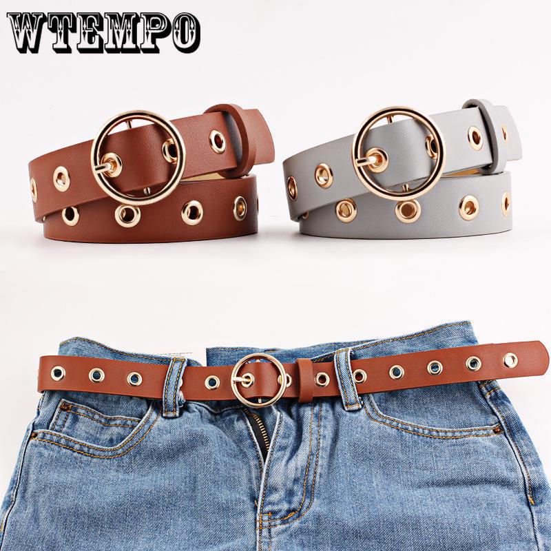 Belt Fashion Women Vintage Accessories Casual Thin Leisure Leather Belt