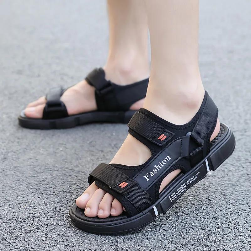 Summer Men's Sandals Large Size Casual Non-slip Beach Driving Cool Shoes Soft Sole Flat Sports Slippers