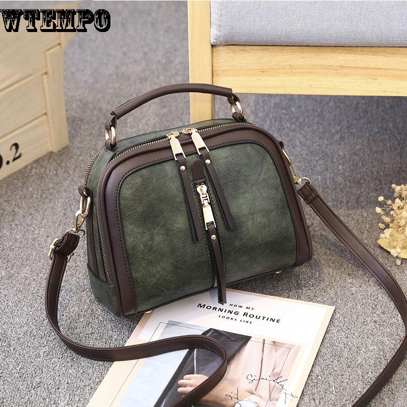 Brand Women's bag summer retro fashion wild casual shoulder messenger bag leather texture bag