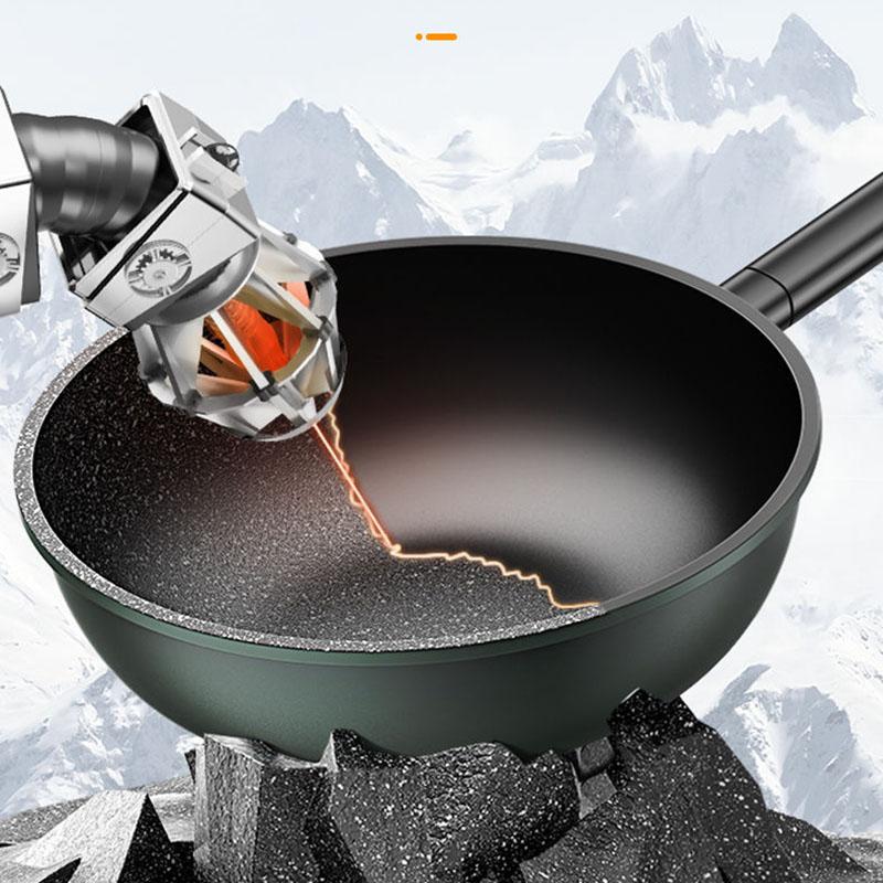 Wok Maifan Stone Pan Non-stick Cookware Household Wok Induction Cooker Smokeless Cookware