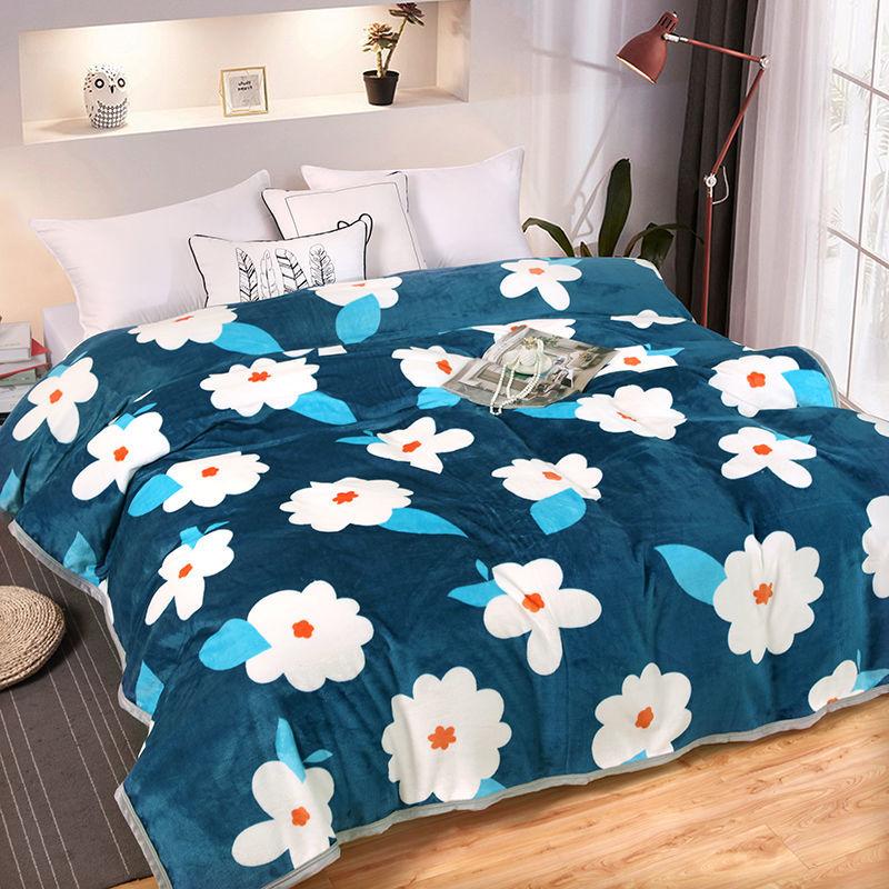 Coral Fleece Blanket Sheet Napping Blanket Winter Thick Flannel Blanket