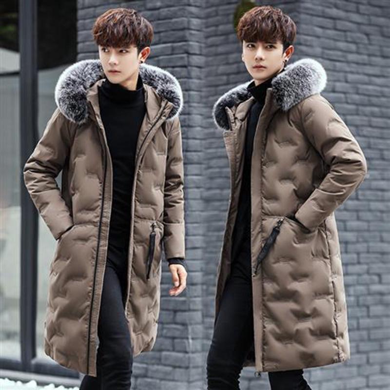 Medium and Long Section Cotton Clothing Large Size Down Jacket Outdoor Leisure Men's Clothes Winter