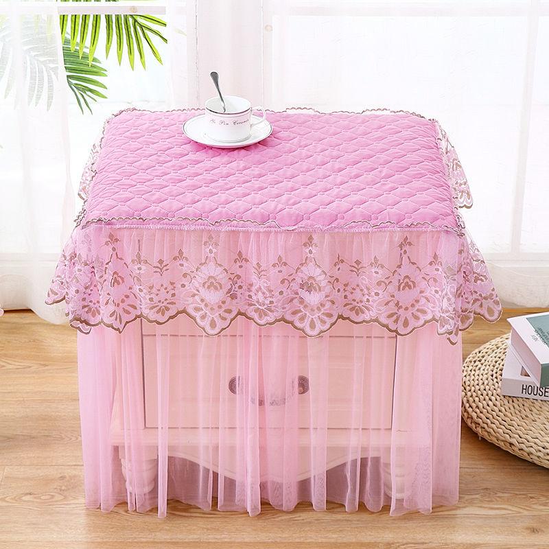 Thickened Bedside Table Cover Lace Fabric Floor-to-ceiling Dust Cover Bedroom Bedside Table Cover Cover Multi-purpose Universal Cover Towel