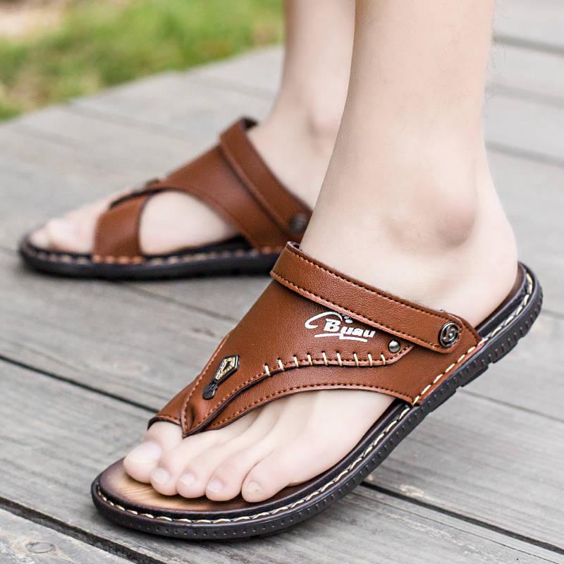 Beach Fashion Breathable Sandals Men's Soft Bottom Cool Drag Spray Men's Sandals