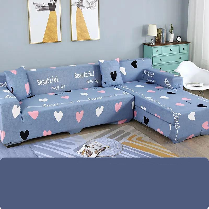 Nordic Style Living Room Decoration 1/2/3/4 Seat Printing Sofa Cover Flexible Sofa Cover, Living Room Sofa Cover Armchair Cover, Sofa Protection Cover