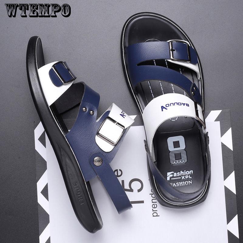 Summer Men's Shoes Genuine leather Sandals Men Sandals Platform Business Sandal