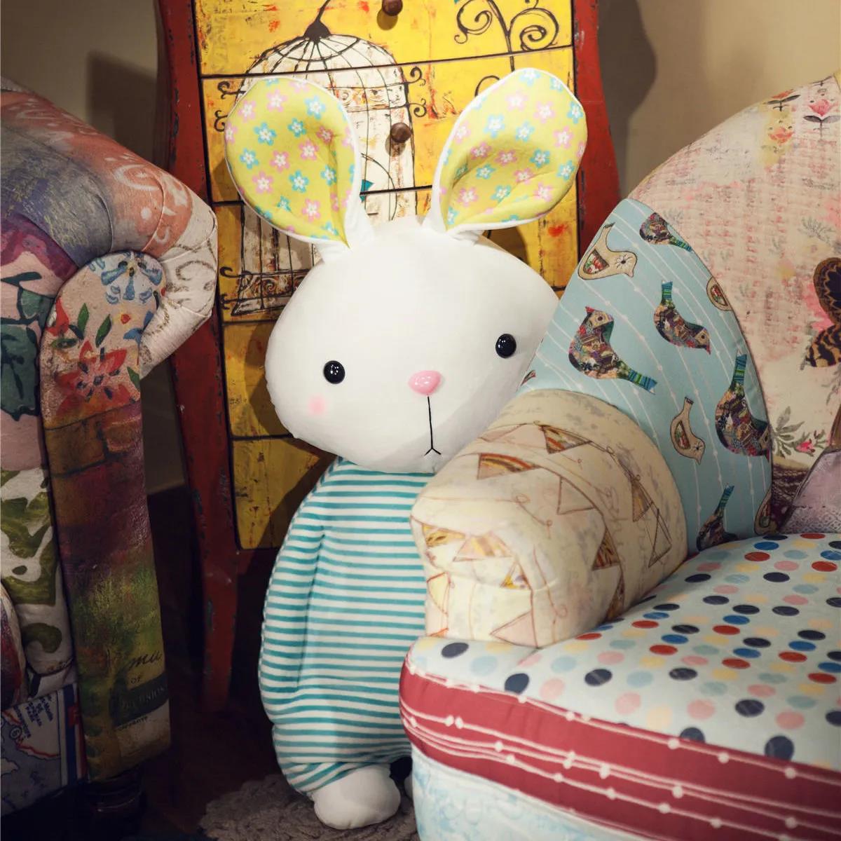 Lovely Rabbit Comforting Toy Sleeping Doll Pillow Soft Kids Plush Toy Cute Children's Birthday Gift