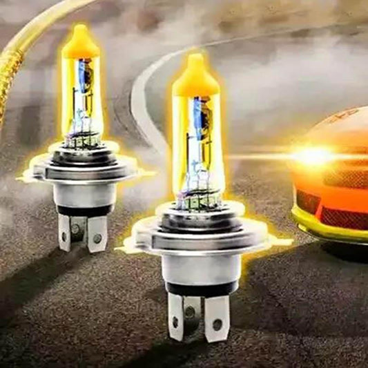 Car Gold Light Bulb Lights Ultra-bright Polymer Halogen Light Bulb 12V 100W H1 H3 H4 H7 9005 Xenon Lights High Light Light Index