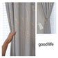 Thickened High Blackout Curtains Finished Living Room Shading Net Red Rental Room High-end Bedroom Curtains (150×270cm)