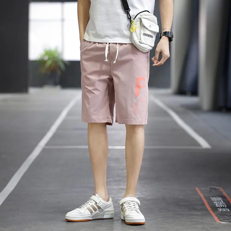 Five-point Shorts Men's Summer Trend Wild Straight-leg Pants Thin Casual Loose Handsome Pants