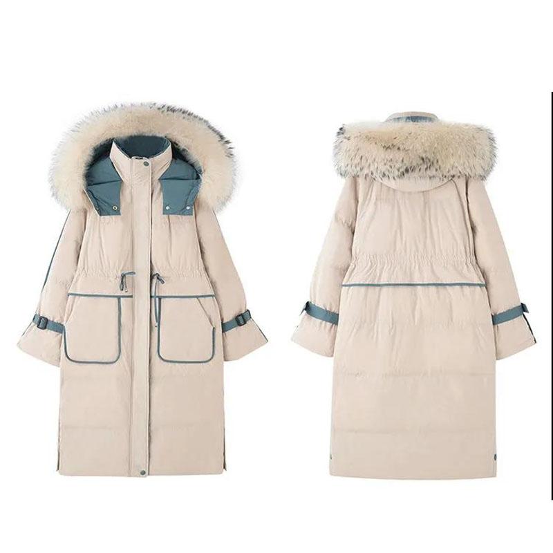 Winter Women Parkas Down Padded Jacket Padded Jacket Thickened Mid-length Over-the-knee Bread Coat Loose Jacket