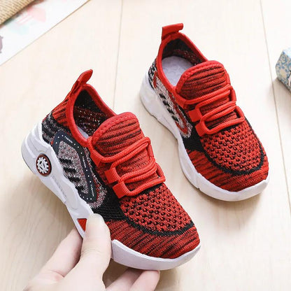 Big Children Running Shoes Boys Sneakers Spring Autumn Breathable Shoes Kids Sport Shoes Light Outdoor Hollow Sole Tenis Shoes