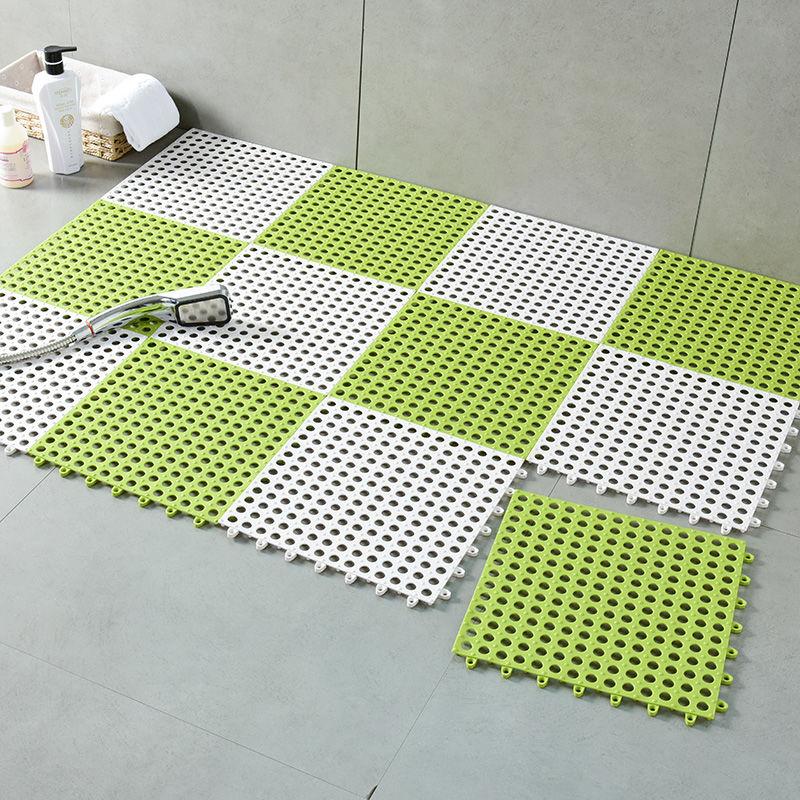 Bathroom Non-slip Mat Toilet Floor Mat Water-proof Shower Household Hollow Stitching Covered Bathroom Toilet Foot Mat