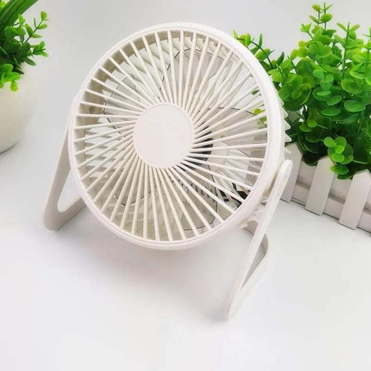 USB Plug-in Silent Small Fan Portable Desktop Mini Strong Wind Adjustable Electric Fan