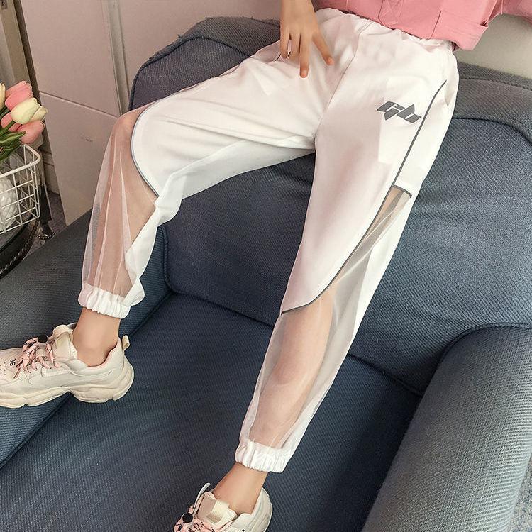 Girls' Mosquito Pants Summer Clothes Korean Fashion Style Loose Thin Summer Trousers for Big Kids