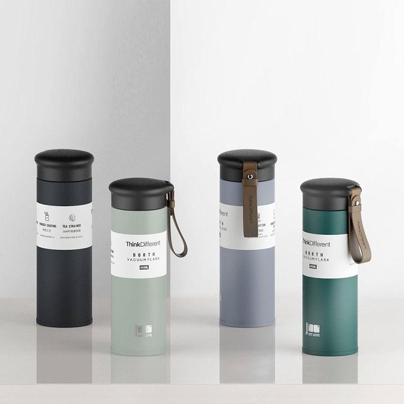 304 Stainless Steel Vacuum Flask Male Student Large Capacity Water Cup Female Korean Version Simple Tea Cup Portable Water Cup