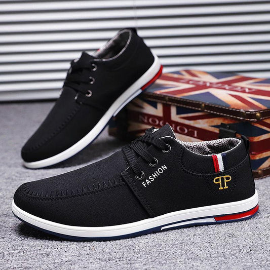 Spring Casual Men's Canvas Shoes Trend Old Beijing Cloth Shoes Korean Style Breathable Shoes