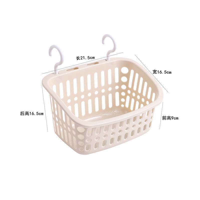 Wall Bathroom Shelf Storage Basket Kitchen Bedroom Dormitory Bathroom Plastic Storage Baskets