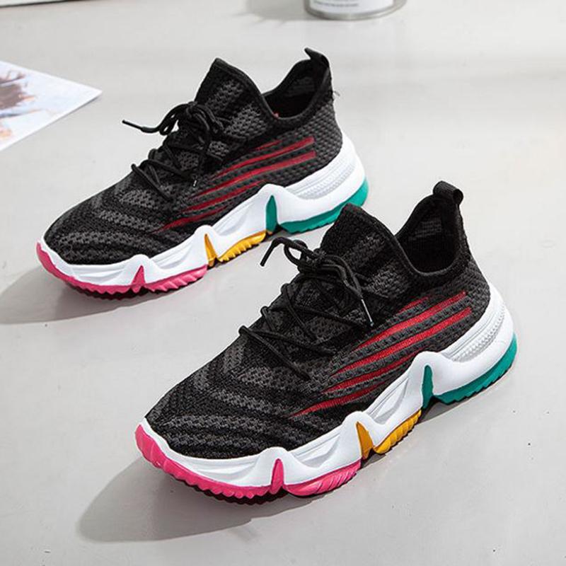 Fitness Running Shoes Women's Shoes Summer Net Shoes Breathable Hollow Mesh Single Shoes Lightweight Sports Casual Shoes