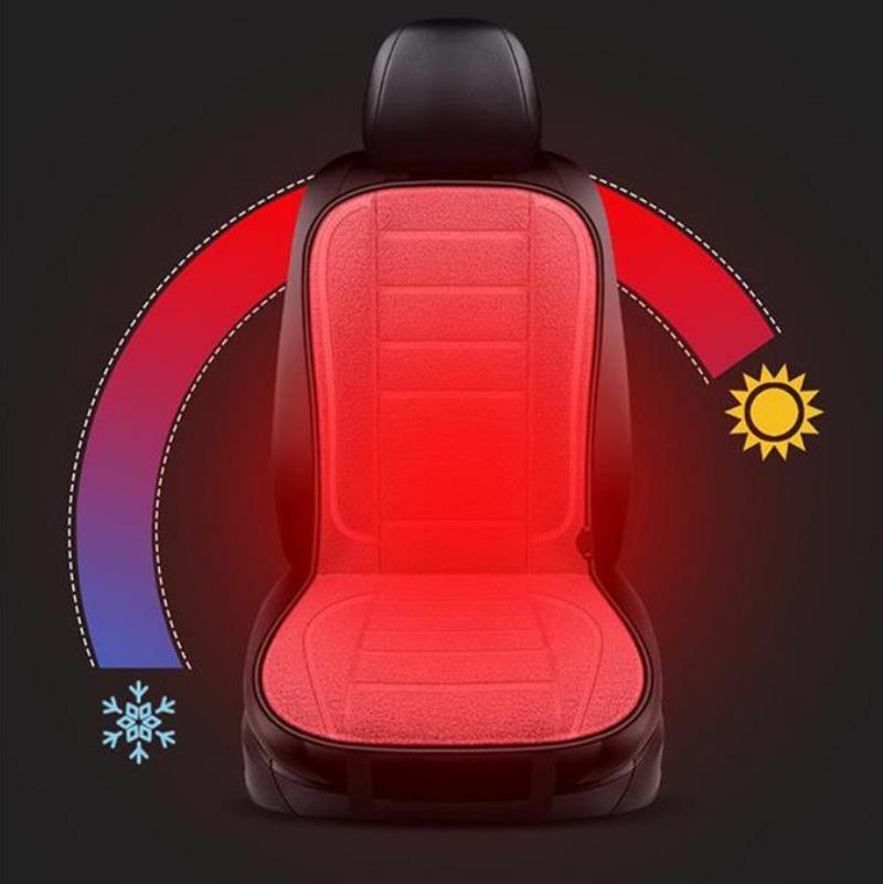 Five-piece Car Electric Heating Seat Cushion Main and Co-driver Seat Heater Thermostatically Adjustable Cigarette Lighter Head