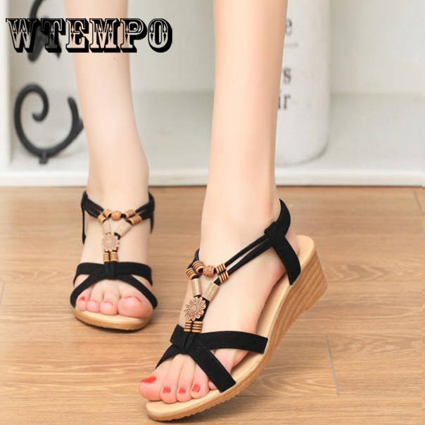 Single Shoes Women Summer Sandals Women Vintage Flat Sandals Comfortable