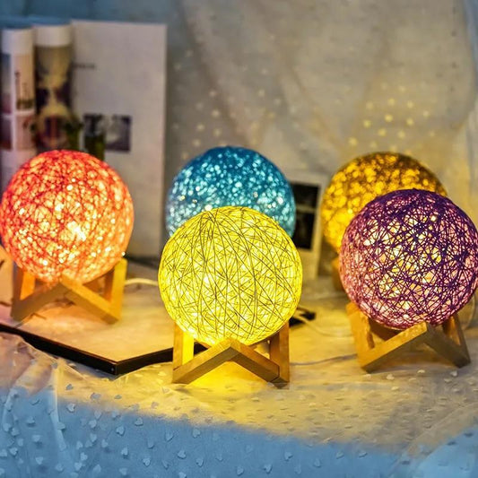 Creative Ball Table Lamp Bedroom Bedside Lamp Night Light Dream Romantic Girl Usb Lamp Sleep Lamp Warm Light Lamp