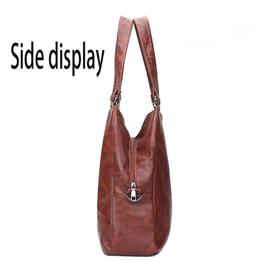 European and American style Shoulder Handbag Trendy wild Woman bag Leather bag Big capacity