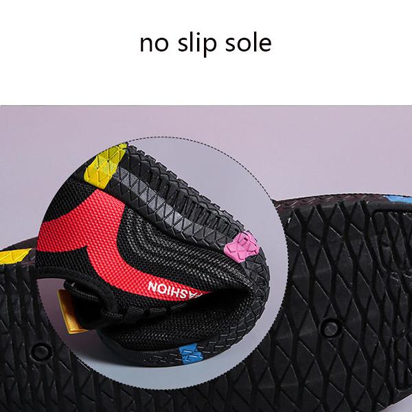 Women's Sports Mesh Shoes Printed Walking Shoes Soft Soled Anti Slip Mother's Sports Shoes Breathable Casual Single Shoes