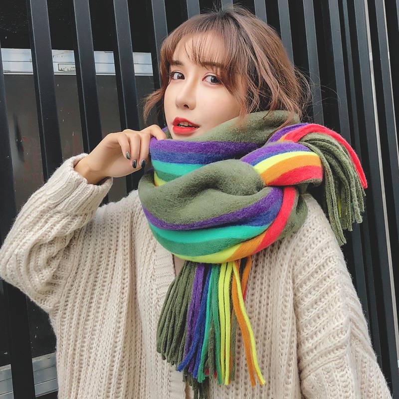 Cotton Scarf Women Winter Linen + Cotton Pashmina Scarf Solid Multi-purpose All-match Shawl Long Scarf