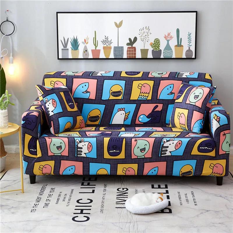 Sofa Decor Elastic Sofa Cover for Living Room Stretch Non-slip Couch Cover Sofa Slipcover Chair Protector