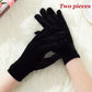 Winter Women's Two-piece Gold Velvet Gloves Fashion Split Finger Women's Dance Gloves Windproof Cycling Gloves