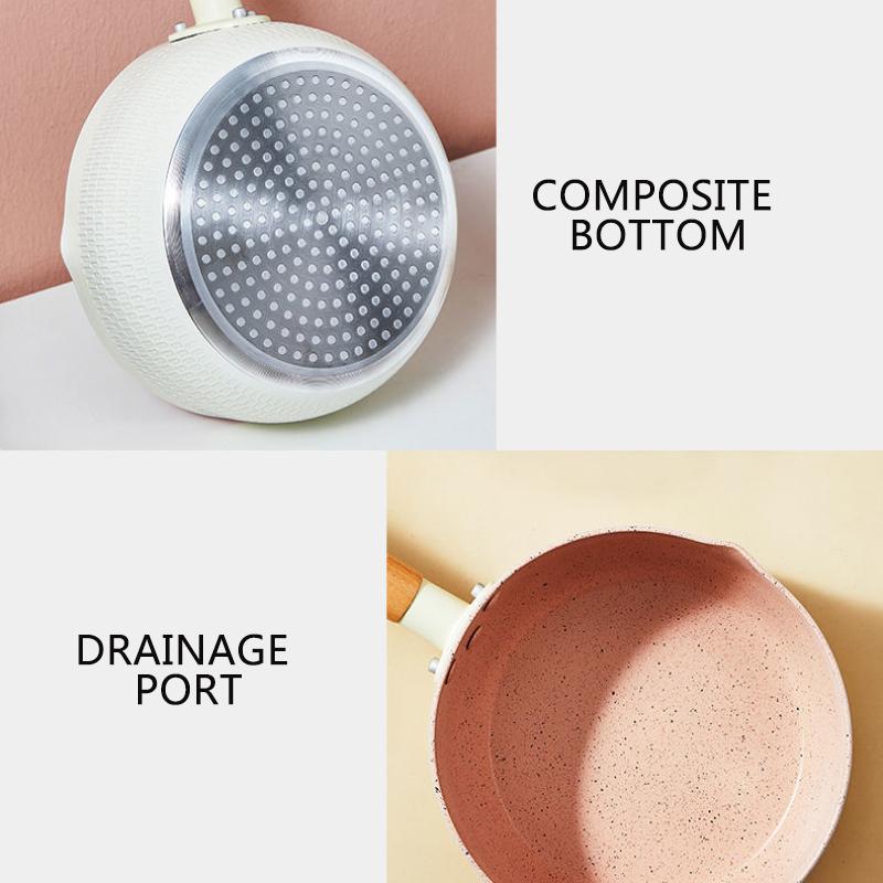 Japanese Maifan Stone Snow Pan Non-stick Pan Household Noodle Cooking Instant Noodle Small Pot Induction Cooker Stock Pot Small Cooking Pot Milk Pan