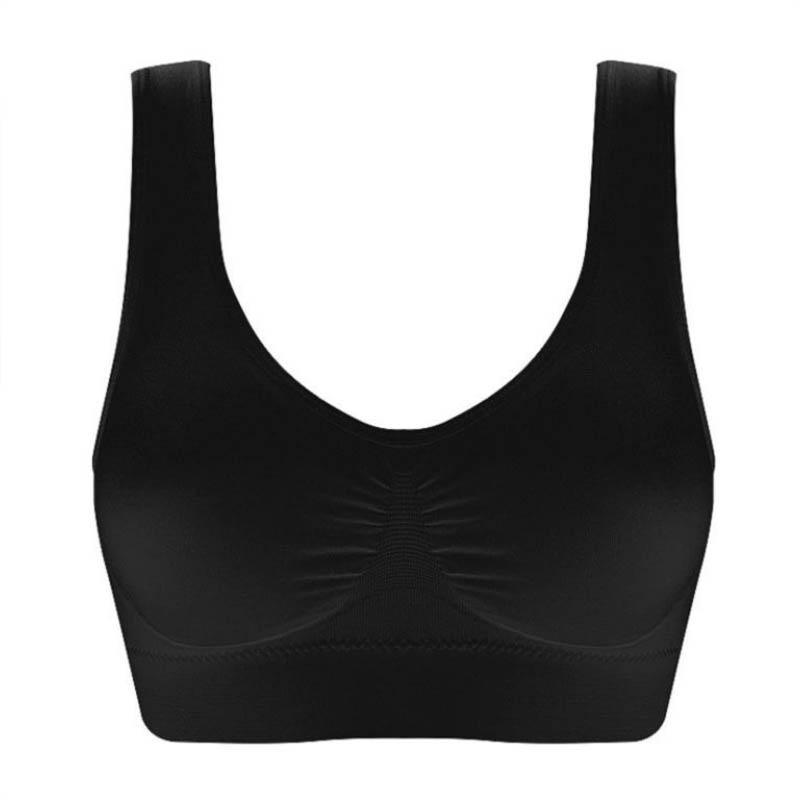 Thin Breathable No Steel Ring Cotton Underwear Beauty Back Gathering Plus Size Anti-Sagging Sports Vest Bra