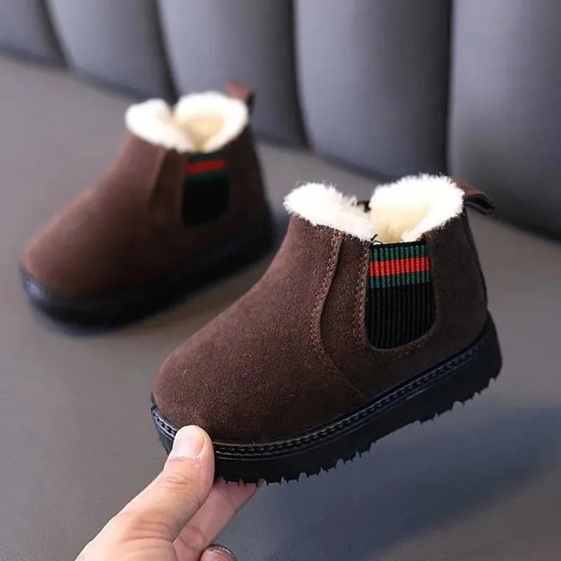 Children's Cotton Shoes Boys' Winter Plus Baby Cotton Shoes Girls' Big Cotton Boots Children's Snow Boots