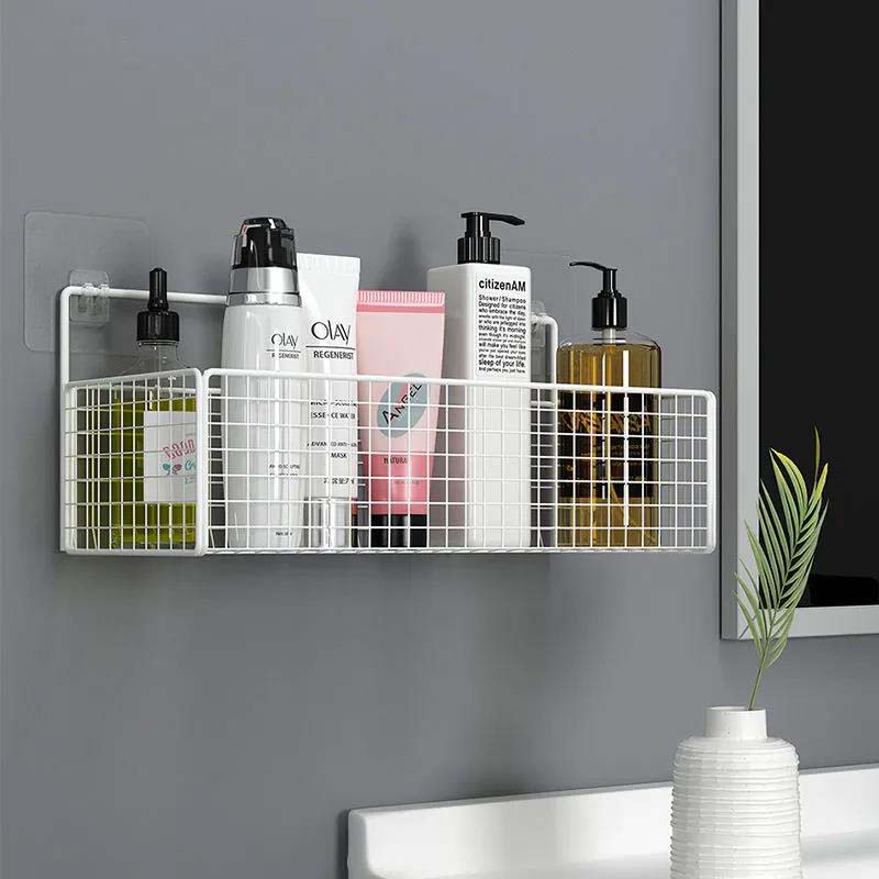 Metal Storage Housing Bathroom Kitchen Shampoo Spices Storage Frame Living Room Bedroom Storage Rack