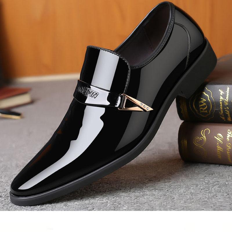 Spring and Summer Pointed Toe Shoes Male Youth Korean Version of The British Fashion Men's Business Shoes Casual Shoes