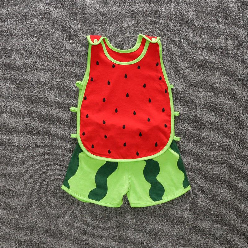 Baby Summer Suit Men's and Women's Baby Vest Two-piece Suit Thin Summer Clothes for Infants Young Children, Super Cute and Cute