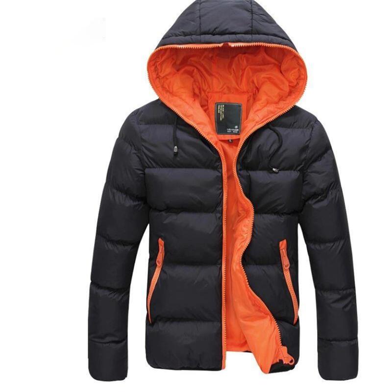 Men's Feather-padded Jacket Lightweight Casual Men's Jacket Autumn and Winter Youth Hooded Jacket