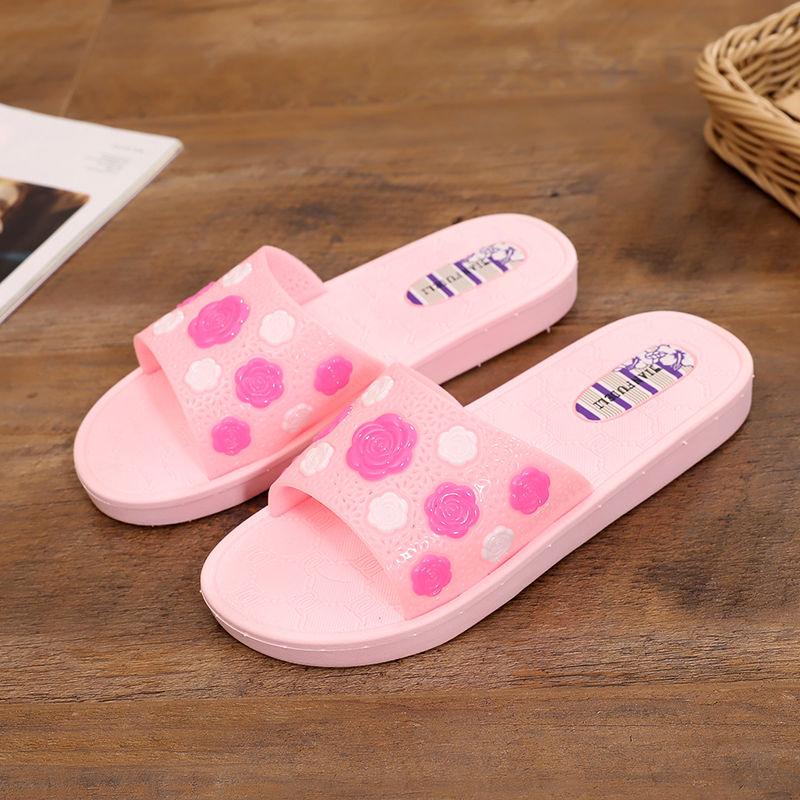 Bathroom Slippers Home Indoor Non-slip Thick-soled Soft-soled Sandals Indoor and Outdoor Wearable Summer Sandals Ladies Soft-soled Shoes