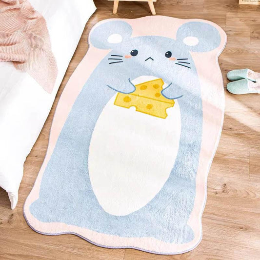 Bedside Blanket Long Strip Bedroom Floor Cord Cute Rabbit Shape Can Be Sleeplely Sleeping Can Be Used To Use Tea Several Porch Girl