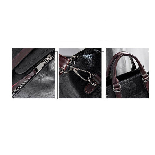 Woman bag European and American Shoulder Handbag Trendy wild Patent leather bag Genuine Leather