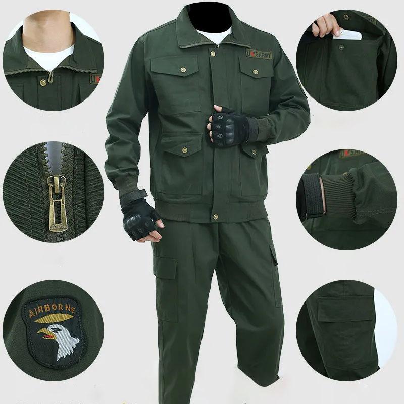 Work Clothes Suits Men's Spring and Autumn Suits Electric Welding Suits Anti-scalding Wear-resistant Welding Work Clothes  Labor Insurance Suits