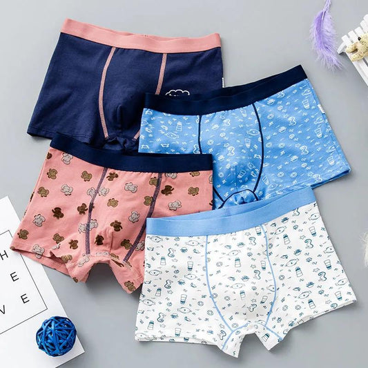 Cartoon Cotton Boys Briefs Underwear Kids Quality Blue Boy Panties Boys Clothes for 3 4 6 8 10 12 14 Years Old