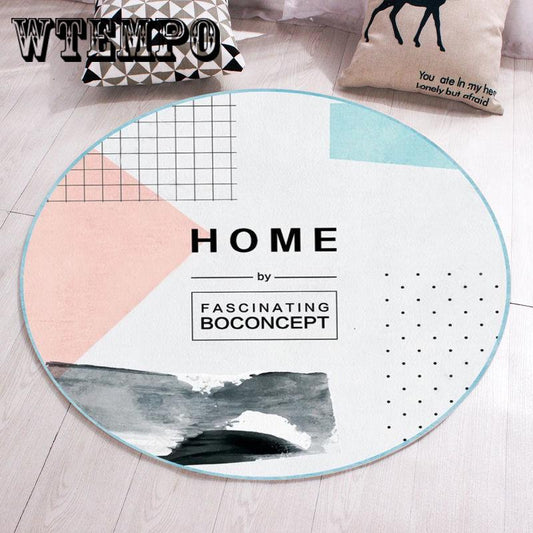 Carpets Round Mat Living Room Bedroom Cushion Non-slip Mattress