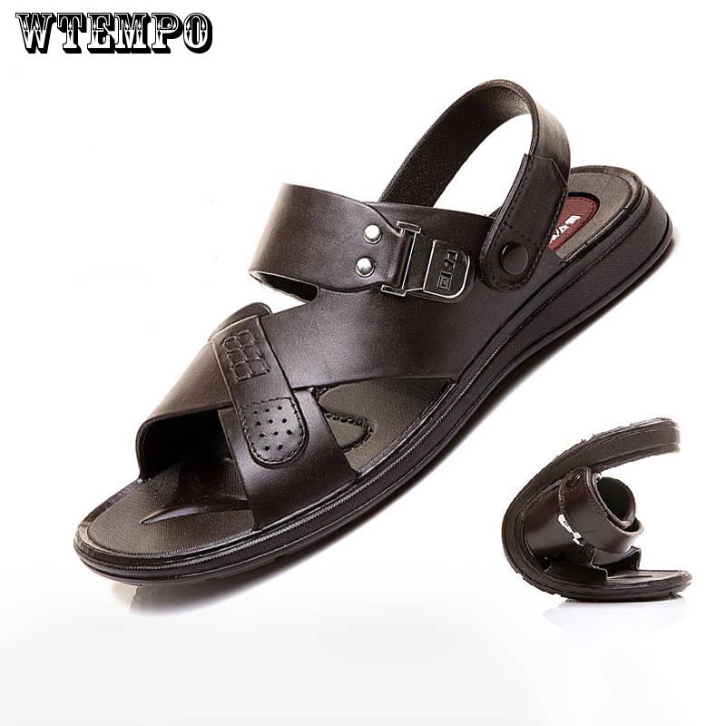 Men's Sandals Summer Soft Bottom Casual Beach Non-slip Men's Sandals and Slippers