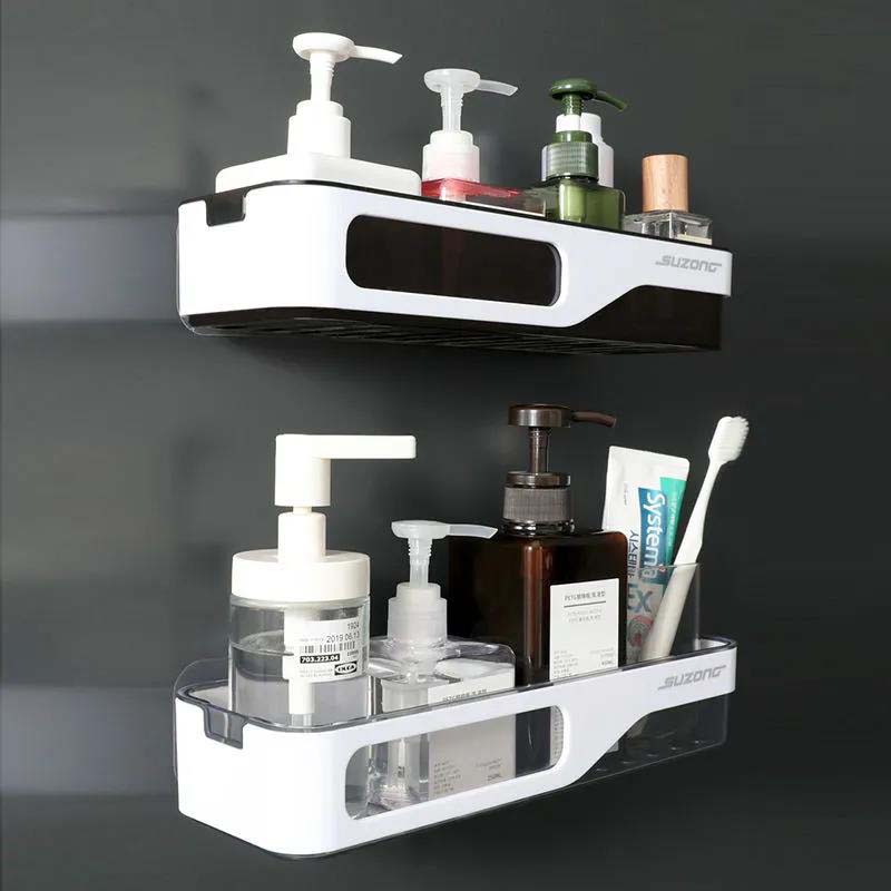 Bathroom Organizer Shelf Towel Rack Hanging Holder Cabinet Cupboard Storage Hanger Shelf for Supplies Bathroom Accessories